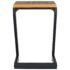 vidaXL Coffee Table 30x30x50 cm Solid Teak Wood and Polyresin - Image 3