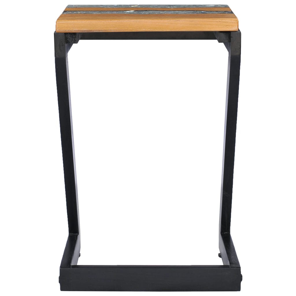 8719883581507_g_en_hd_2 vidaXL Coffee Table 30x30x50 cm Solid Teak Wood and Polyresin - Image 3