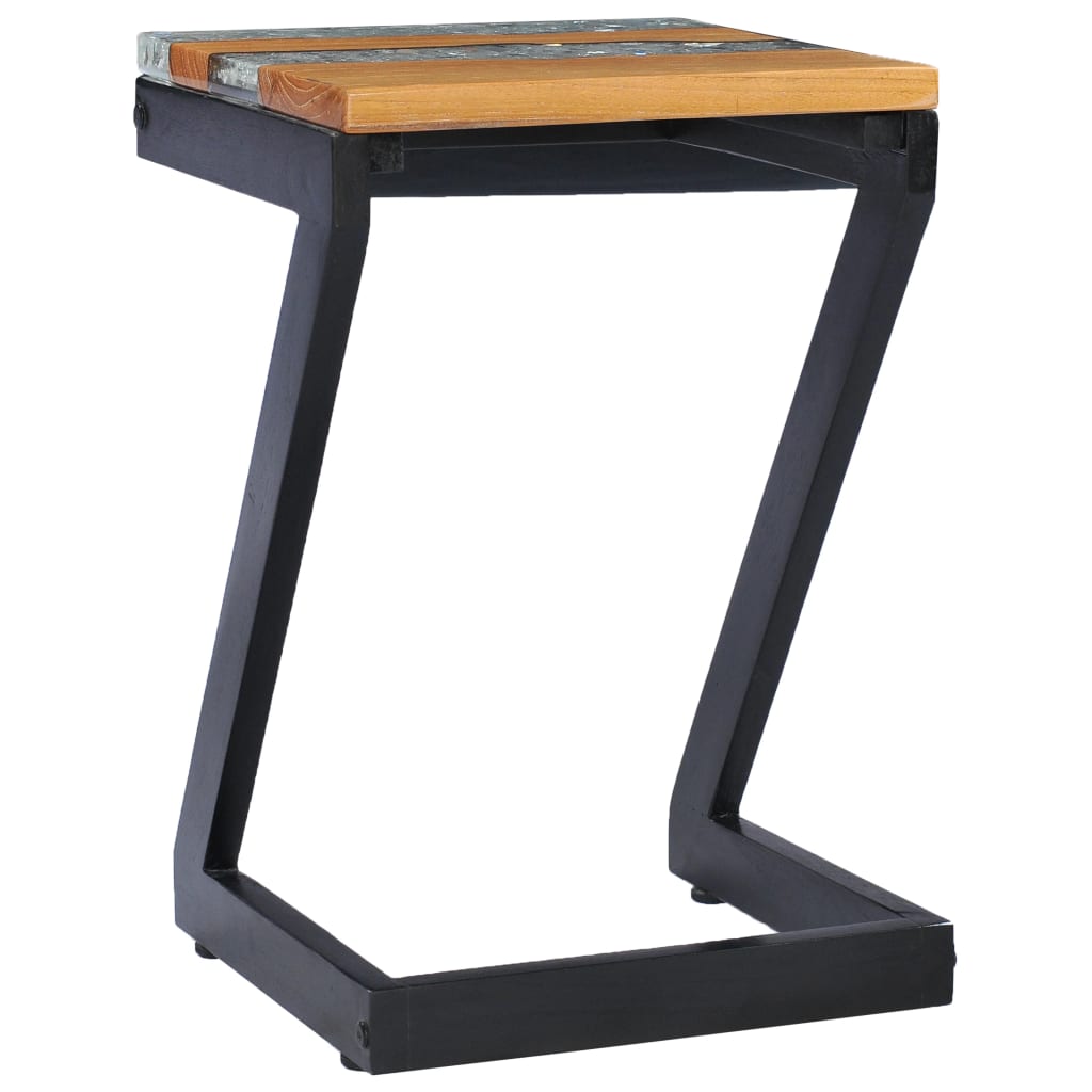 8719883581507_g_en_hd_4 vidaXL Coffee Table 30x30x50 cm Solid Teak Wood and Polyresin - Image 5
