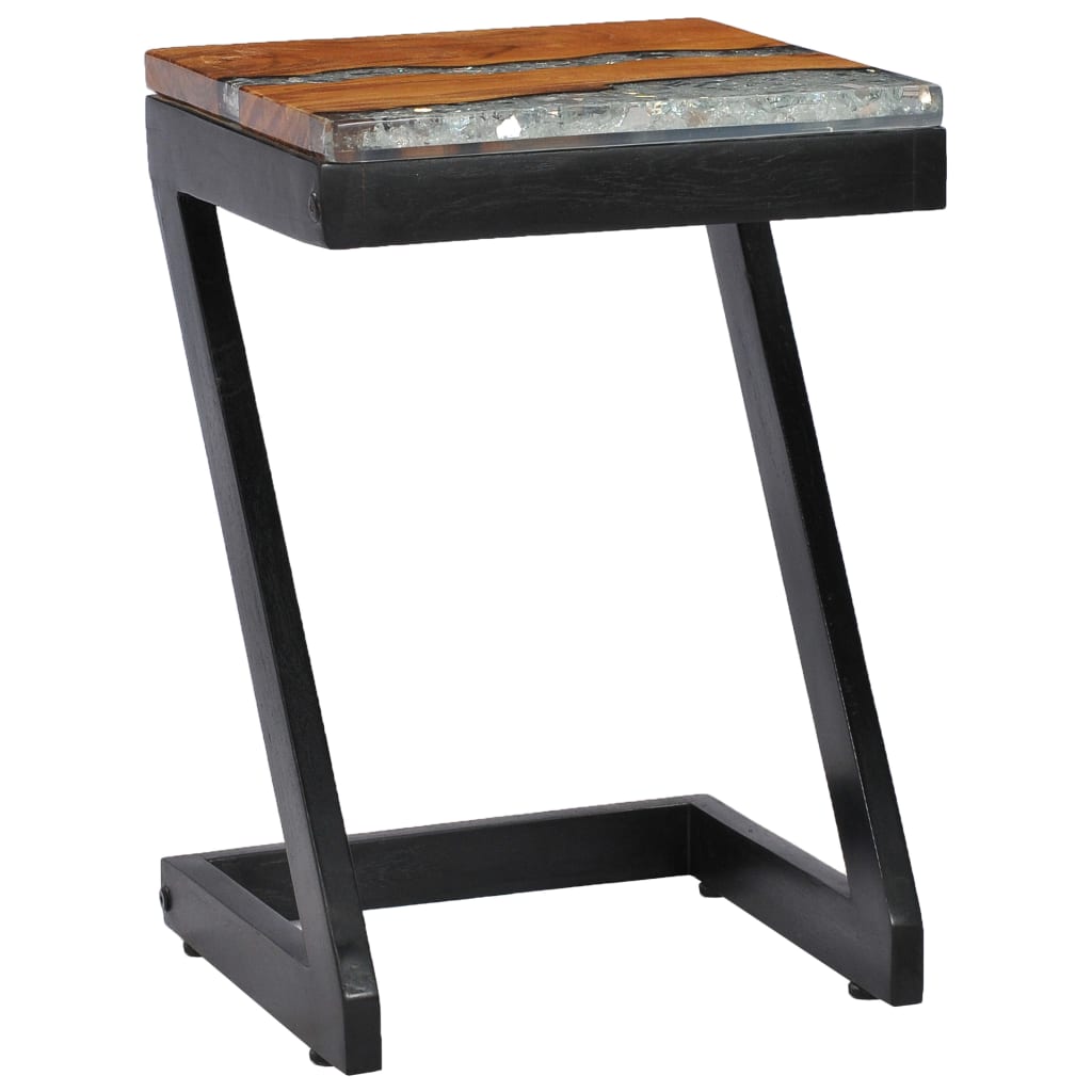 8719883581507_g_en_hd_8 vidaXL Coffee Table 30x30x50 cm Solid Teak Wood and Polyresin - Image 9