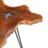 vidaXL Coffee Table 70x45 cm Solid Teak Wood and Polyresin - Image 4