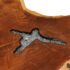 vidaXL Coffee Table 70x45 cm Solid Teak Wood and Polyresin - Image 5