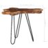 vidaXL Coffee Table 70x45 cm Solid Teak Wood and Polyresin - Image 6