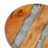 vidaXL Coffee Table 40x45 cm Solid Teak Wood and Polyresin - Image 12