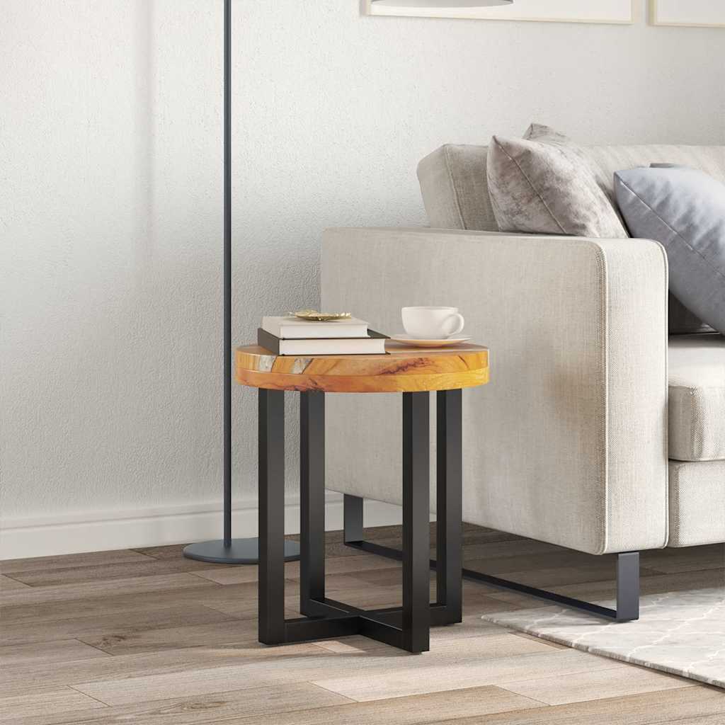 8719883581538_m_en_hd_1 vidaXL Coffee Table 40x45 cm Solid Teak Wood and Polyresin - Image 1