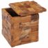 vidaXL Storage Stool Solid Teak Wood - Image 2