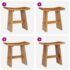 vidaXL Stool Solid Teak Wood - Image 4
