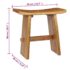 vidaXL Stool Solid Teak Wood - Image 7