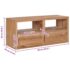 vidaXL TV Cabinet 90x30x40 cm Solid Teak Wood - Image 9