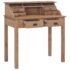 vidaXL Desk 90x50x100 cm Solid Teak Wood - Image 2