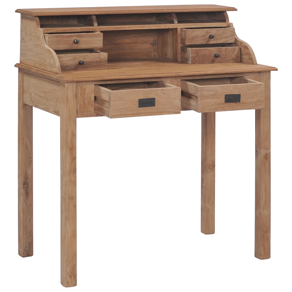8719883581620_g_en_hd_1 vidaXL Desk 90x50x100 cm Solid Teak Wood - Image 2