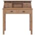 vidaXL Desk 90x50x100 cm Solid Teak Wood - Image 3