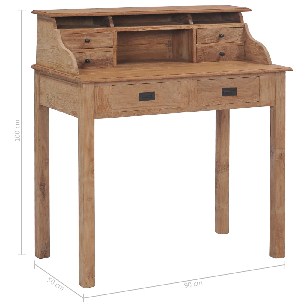 8719883581620_g_en_hd_8 vidaXL Desk 90x50x100 cm Solid Teak Wood - Image 9
