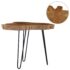 vidaXL Coffee Table (60-70)x45 cm Teak Wood