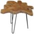 vidaXL Coffee Table (60-70)x45 cm Teak Wood - Image 3