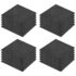 vidaXL Fall Protection Tiles 24 pcs Rubber 50x50x3 cm Black - Image 2