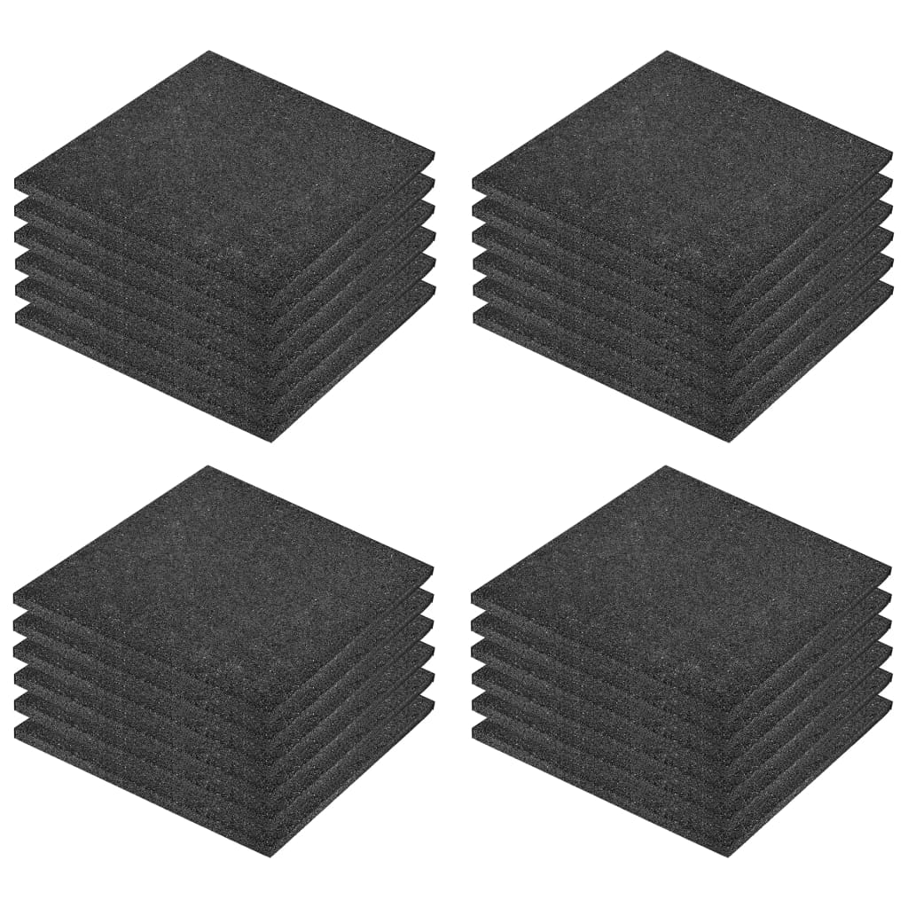 8719883586205_a_en_hd_1 vidaXL Fall Protection Tiles 24 pcs Rubber 50x50x3 cm Black - Image 2