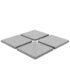 vidaXL Umbrella Weight Plates 4 pcs Grey Granite Square 100 kg - Image 2