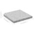 vidaXL Umbrella Weight Plates 4 pcs Grey Granite Square 100 kg - Image 8