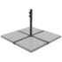 vidaXL Umbrella Weight Plates 4 pcs Grey Granite Square 100 kg
