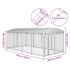 vidaXL Outdoor Dog Kennel with Roof 7.6x3.8x2.3 m - Image 5