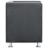 vidaXL Cube Armchair Grey Faux Leather - Image 4