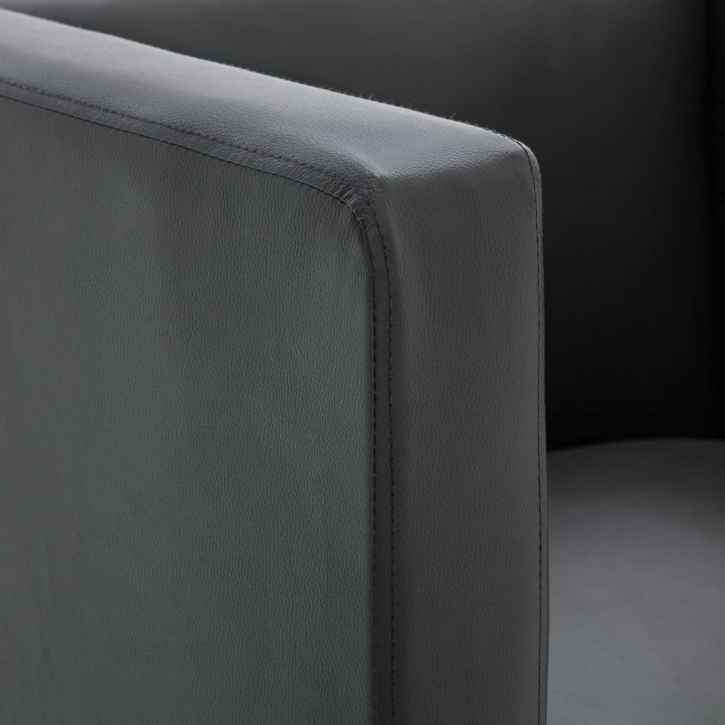 8719883588230_g_en_hd_5 vidaXL Cube Armchair Grey Faux Leather - Image 7
