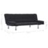 vidaXL Sofa Bed with Two Pillows Dark Grey Polyester - Image 12