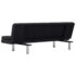 vidaXL Sofa Bed with Two Pillows Dark Grey Polyester - Image 6