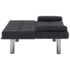 vidaXL Sofa Bed with Two Pillows Dark Grey Polyester - Image 8