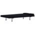 vidaXL Sofa Bed with Two Pillows Black Polyester - Image 7