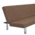 vidaXL Sofa Bed Brown Polyester - Image 7