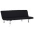 vidaXL Sofa Bed Black Polyester - Image 2