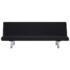 vidaXL Sofa Bed Black Polyester - Image 5