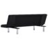 vidaXL Sofa Bed Black Polyester - Image 6