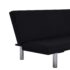 vidaXL Sofa Bed Black Polyester - Image 7