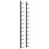 vidaXL Wall Mounted Wine Rack for 12 Bottles Black Iron - Image 2