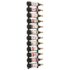vidaXL Wall Mounted Wine Rack for 12 Bottles Black Iron