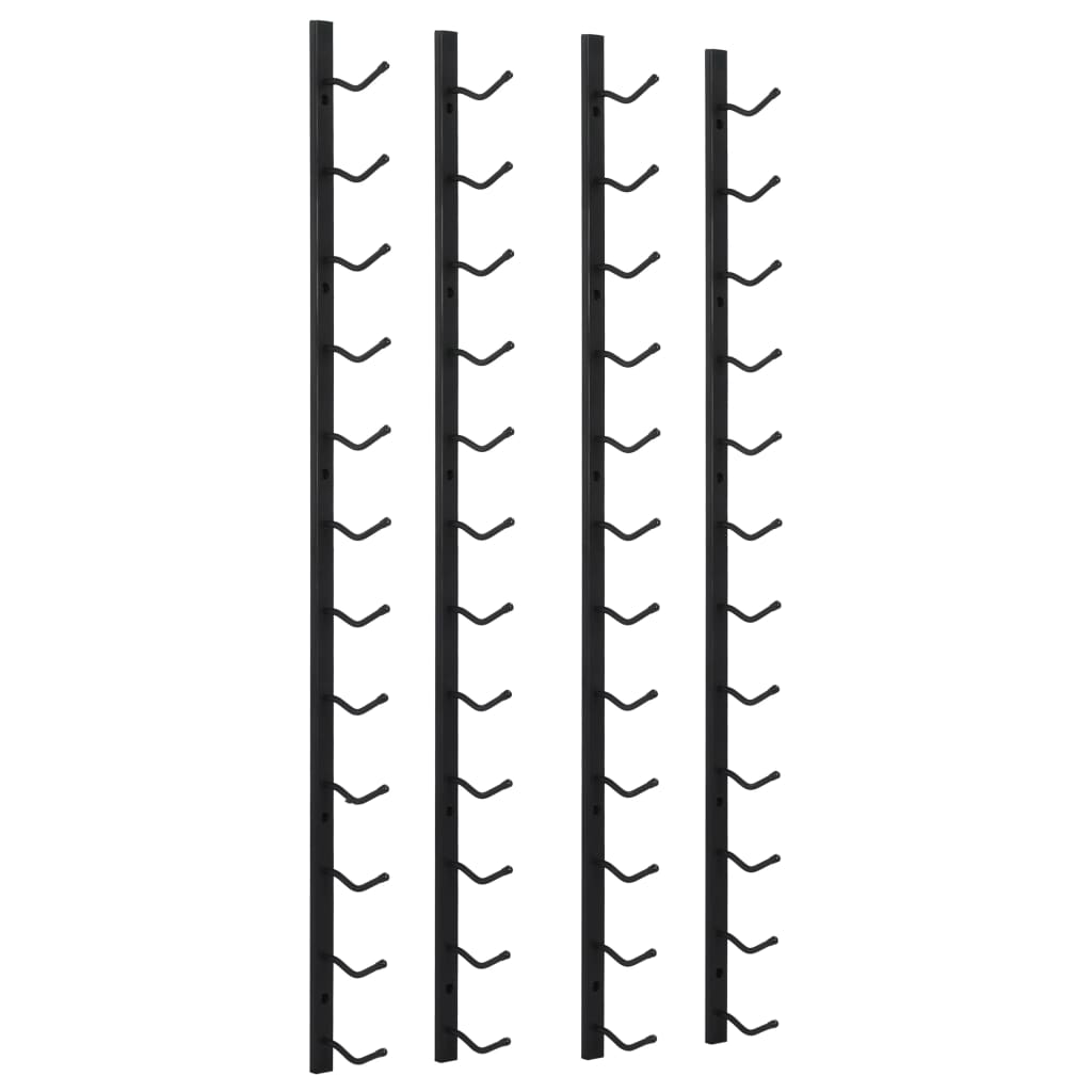 8719883589251_a_en_hd_1 vidaXL Wall Mounted Wine Racks for 12 Bottles 2 pcs Black Iron - Image 2