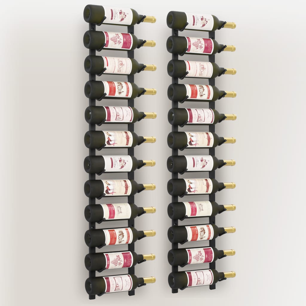 8719883589251_g_en_hd_2 vidaXL Wall Mounted Wine Racks for 12 Bottles 2 pcs Black Iron - Image 4