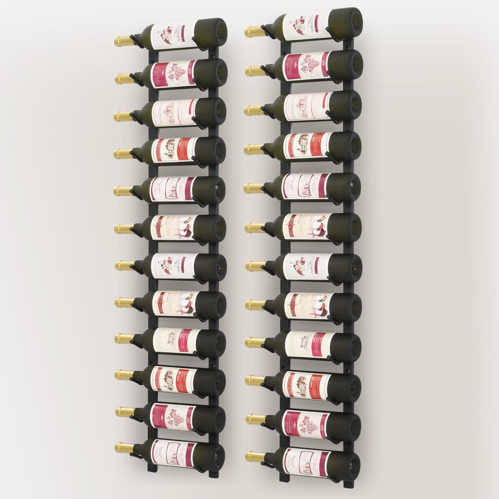 8719883589251_g_en_hd_3 vidaXL Wall Mounted Wine Racks for 12 Bottles 2 pcs Black Iron - Image 5