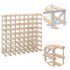 vidaXL Wine Rack for 72 Bottles Solid Pinewood - Image 4