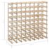 vidaXL Wine Rack for 72 Bottles Solid Pinewood - Image 5