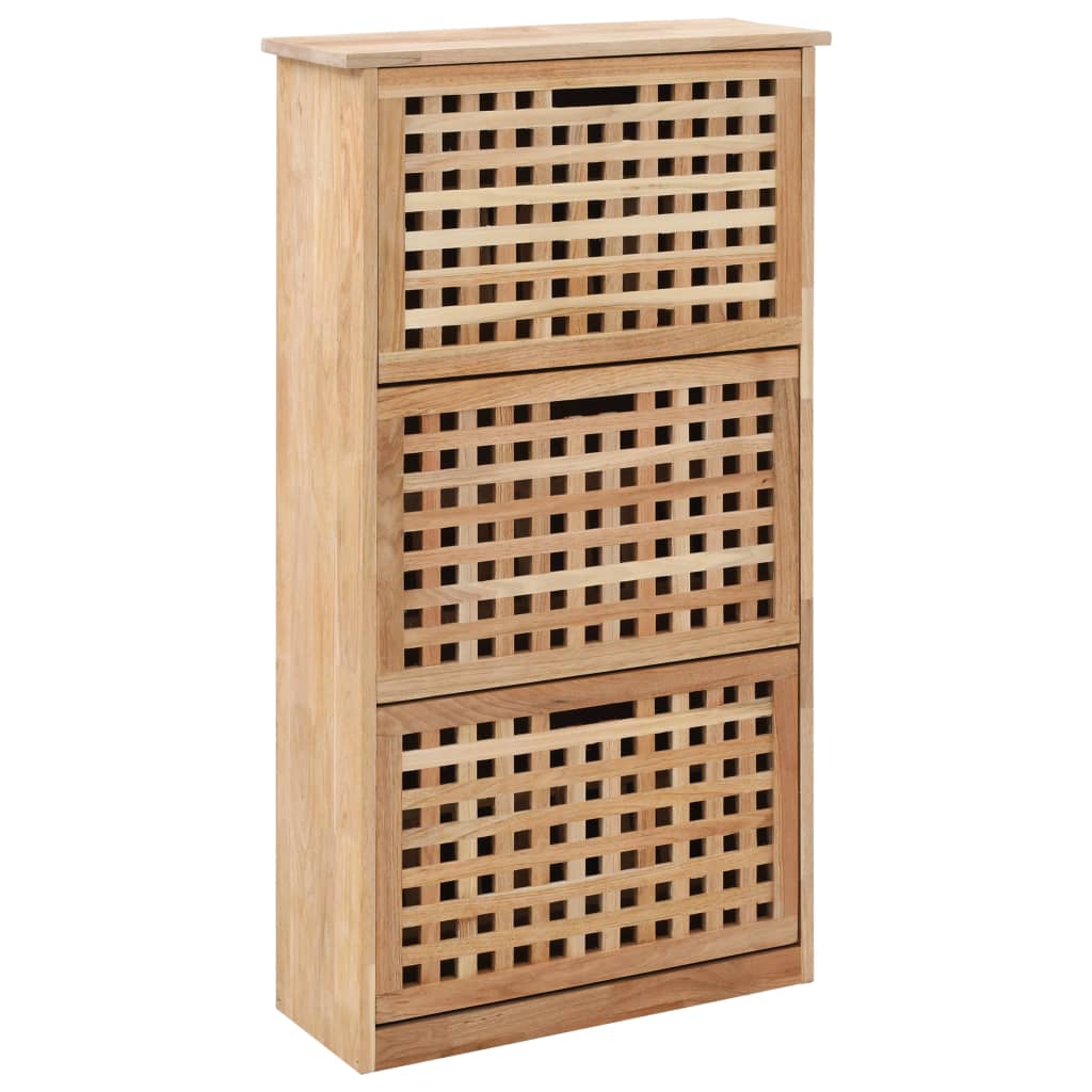 8719883590646_a_en_hd_1 vidaXL Shoe Storage Cabinet 55x20x104 cm Solid Walnut Wood - Image 1