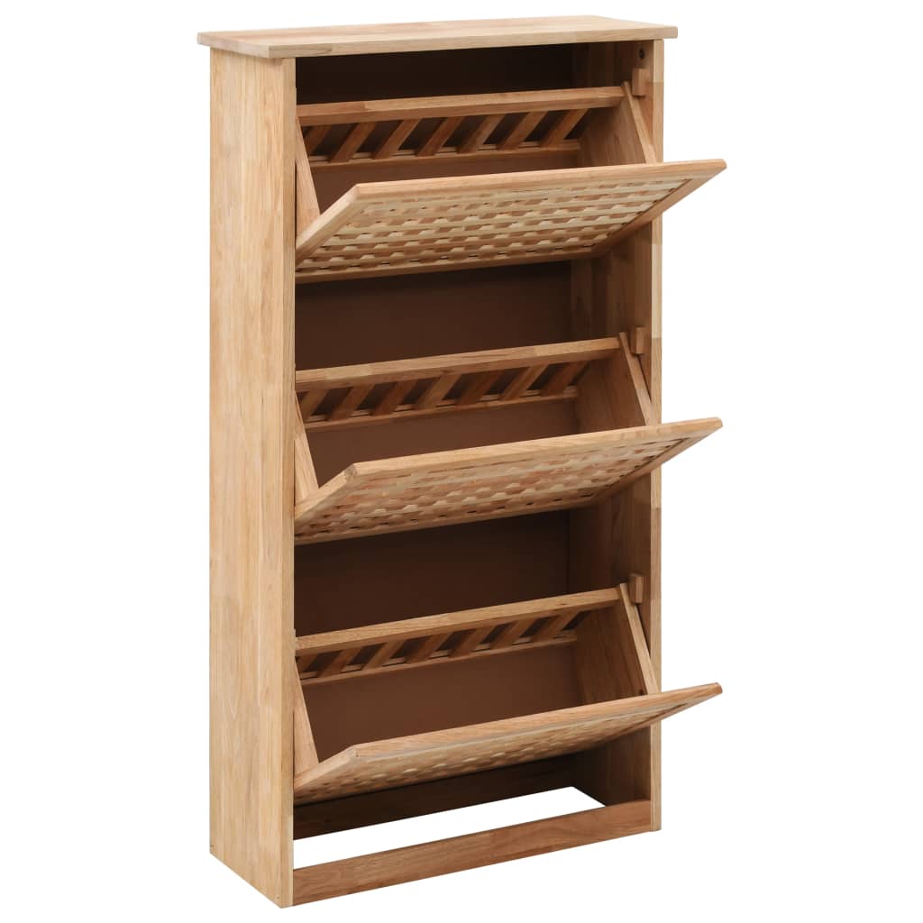8719883590646_g_en_hd_1 vidaXL Shoe Storage Cabinet 55x20x104 cm Solid Walnut Wood - Image 2