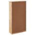 vidaXL Shoe Storage Cabinet 55x20x104 cm Solid Walnut Wood - Image 4