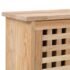 vidaXL Shoe Storage Cabinet 55x20x104 cm Solid Walnut Wood - Image 6