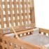 vidaXL Laundry Bin 39x39x65 cm Solid Walnut Wood - Image 4