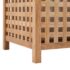 vidaXL Laundry Bin 39x39x65 cm Solid Walnut Wood - Image 6