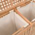 vidaXL Laundry Bin 87.5x46x67 cm Solid Walnut Wood - Image 5